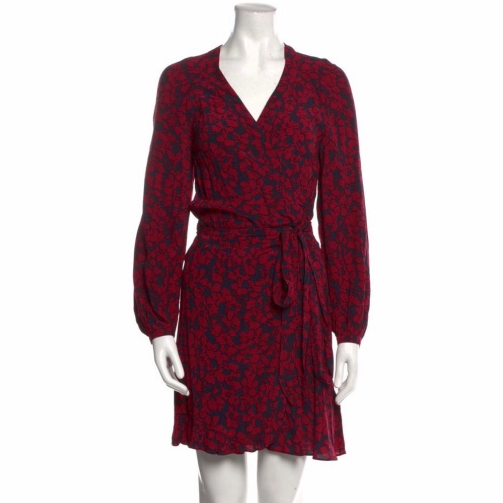 Zadig & Voltaire Red and Black Long Sleeve Dress